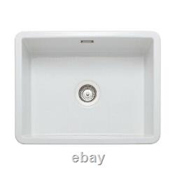 Rangemaster Rustique Ceramic 1 Bowl Sink CRUB5340WH 598x462mm