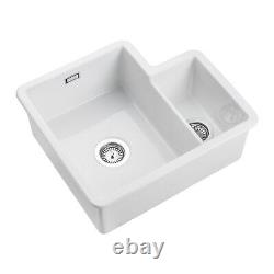 Rangemaster Rustique White Ceramic 1.3 Bowl Sink 522mm x 595mm £249