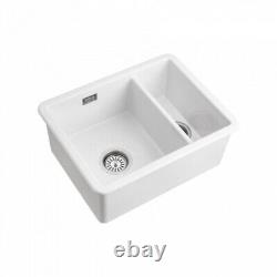 Rangemaster Rustique White Ceramic 1.5 Bowl Sink 430mm x 557mm