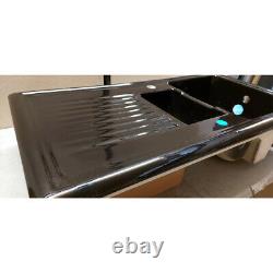 Reginox 1.5 Bowl Black Ceramic Kitchen Sink RL401CB