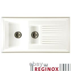 Reginox 1.5 Bowl White Ceramic Kitchen Sink Graded Refurbished
