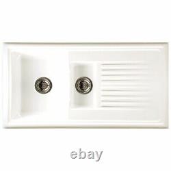 Reginox 1.5 Bowl White Ceramic Kitchen Sink RL301CW Grade B item