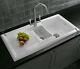 Reginox 1.5 Bowl White Ceramic Kitchen Sink, Waste & Traditional Tap new boxed