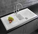 Reginox Ceramic 1.5 Bowl Traditional Reversible White Kitchen Sink RL301CW