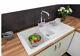 Reginox RL301CW Ceramic 1.5 Bowl Kitchen Sink Traditional White Reversible Waste