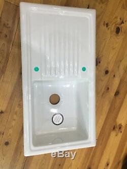 Reginox RL304CW Ceramic Single Bowl Kitchen Sink White