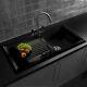 Reginox RL404CB 1 Bowl Black Ceramic Kitchen Sink with Waste -Ex Display CHEAP