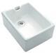 Reginox Single Bowl Belfast Glazed White Ceramic Kitchen Sink & Waste (RL302CW)