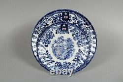 Royal Wessex Blue & White Scenic Village Dinner / Salad plate 8Pc