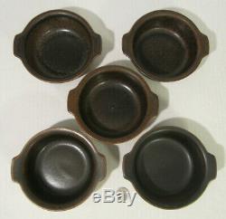 SET 5 Mid Century ARABIA Finland Brown RUSKA Lugged Cereal Bowls ULLA PROCOPE