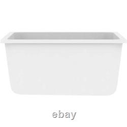 Schon Terre chalk white 1.0 bowl kitchen sink with Schon Burgh kitchen tap