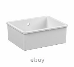 Single Bowl Ceramic Sink White