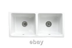 Sink Ceramic 2 Bins Timbre D'Office Range Belfast White