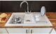 Sink Essentials Ceramic Sink ESSCER102 1.5 with Reversible Drainer White
