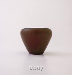 Small Brown ceramic bowl Carl-Harry Stålhane Rörstrand Mid 20th Century