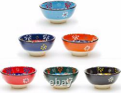 Small CERAMIC Bowls Set of 6 for Tapas Decorative Style Dishes Kitchen Gift Xmas