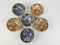 Small Ceramic Bowls Set of 6 Snack Bowls for Tapas, Dessert, Nuts, Olive, Soy