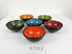 Small Ceramic Bowls Set of 6 Snack Bowls for Tapas, Dessert, Nuts, Olive, Soy