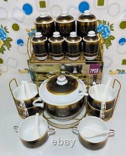 Stunning 8pcs Soup Bowl, 8 Pcs Spice Tea Coffee Sugar For Gift