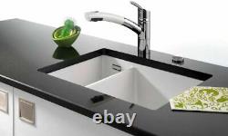 Systemc Mera Double Bowl Kitchen Undermount Sink Ceramic Beige 54.5W x 44.5cmD