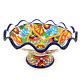 Talavera Pottery Fruit Bowl Pedestal Mexican Ceramic Kitchen Serving Large 13