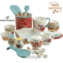 The Pioneer Woman Flea Market 25-Piece Pantry Essential Set Free Shipping New