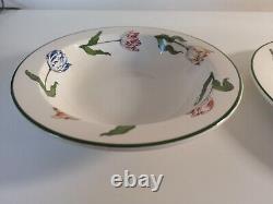 Tiffany Tulips Ceramic Plate & Bowl Set. Tiffany & Co, Made in England