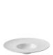 Titan Options Wide White Ceramic Serving Rimmed Bowl For Bars 11.25 (28.5Cm)