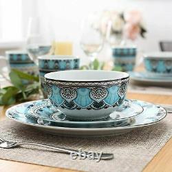 VEWEET Audrie 32pcs Porcelain Tableware Set Kitchen Dinner Side Plates Bowl Mugs