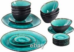 Vancasso AQUA Stoneware Vintage Tableware Set Ceramic Dinner Plates Bowls Dishes