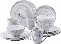 Vancasso Black Porcelain Dinner Set Ceramic Dessert Soup Plate Bowls Coffee Cups