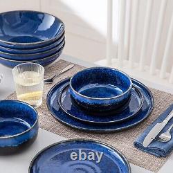 Vancasso Dinner Set Ceramic Dinnerware Tableware Set Plates Bowls Cups Blue