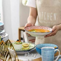 Vancasso Macaron 40x Ceramic Dinner Set Kitchen Service Dessert Soup Plate Bowls