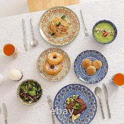 Vancasso Mandala 48pcs Ceramic Dinnerware Set Kitchen Dinner Dessert Plate Bowl