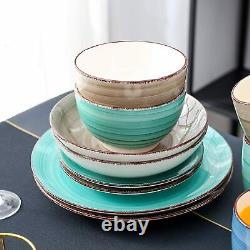 Vancasso Multi-colour Crockery Set Kitchen Tableware Dinner/Dessert Plates Bowls