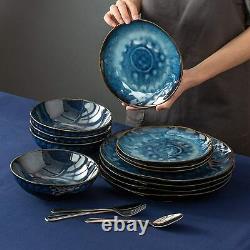Vancasso Starry 24X Porcelain Stoneware Set Glaze Dinner Dessert/Side Plate Bowl