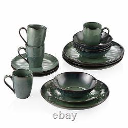 Vancasso Starry Green Glaze Dinner Set Ceramic Dinning Plate Side Bowl Tableware