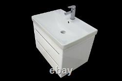 Vanity Unit Cabinet Basin Sink Bathroom Wall Hung Mounted Extra DEEP Bowl 800 mm