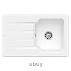 Villeroy & Boch Architectura 45 1.0 Bowl White Ceramic Kitchen Sink NO WASTE