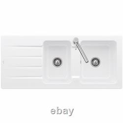 Villeroy & Boch Architectura 80 1.75 Bowl White Ceramic Kitchen Sink NO WASTE