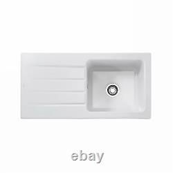 Villeroy & Boch Architectura White Ceramic 1 Bowl Sink & drainer 9608