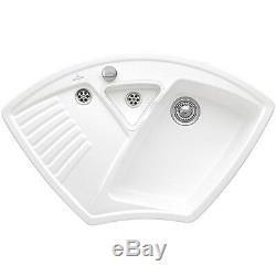 Villeroy & Boch Arena 1.25 Bowl White Ceramic Corner Kitchen Sink NO WASTE