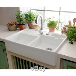 Villeroy & Boch Butler 90 2.0 Bowl White Ceramic Kitchen Sink & Waste