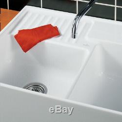 Villeroy & Boch Butler 90 2.0 Bowl White Ceramic Kitchen Sink & Waste