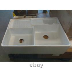 Villeroy & Boch Butler 90 2.5 Bowl White Ceramic Kitchen Sink Graded Refurbished