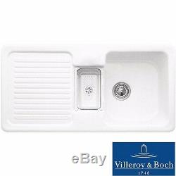 Villeroy & Boch Condor 60 1.5 Bowl White Ceramic Kitchen Sink NO WASTE