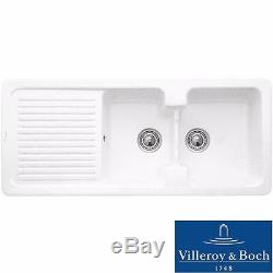 Villeroy & Boch Condor 80 2.0 Bowl White Ceramic Kitchen Sink NO WASTE
