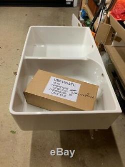 Villeroy & Boch Farmhouse 90 2.0 Bowl White Ceramic Kitchen Sink WITH WASTE