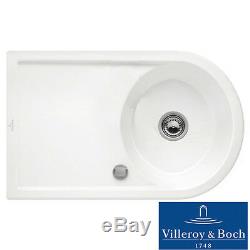 Villeroy & Boch Lagorpure 45 1.0 Bowl White Ceramic Kitchen Sink NO WASTE