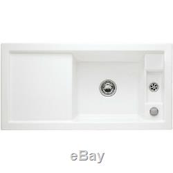 Villeroy & Boch Metric Art 60 1.25 Bowl White Ceramic Kitchen Sink NO WASTE